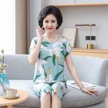 NEW 2023 꽃무늬잠옷/엄마옷/50대여성옷/중년여성 옷/실내복/파자마세트