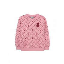 MLB KIDS 다이아 모노그램 자가드 맨투맨 BOS (D.Peach)