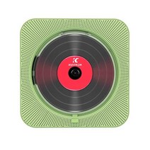 벽걸이cd플레이어 CDP 휴대용 블루투스 스피커 스테레오 led 스크린 벽 장착 원격 제어, 909gn