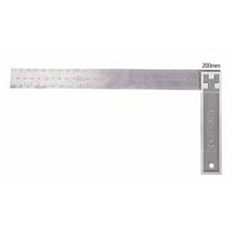 갑구 알루미늄직각자 8in 전장 200mm 눈금 금긋기용 직각자 31770EA