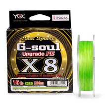 YGK G-SOUL X8 업그레이드 브레이드 낚싯줄 슈퍼 스트롱 8 가닥 멀티 필라멘트 PE 라인 150M 200M 일본 14LB 16LB 22LB 60LB, 2.5-45LB