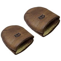 Hide & Drink Leather Thimble (2 Pack) / Finger Protector/Sewing Thimble Handmade :: Bourbon Brown, 1