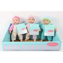 마담알렉산더 뽀뽀 친구놀이 아기인형 3종세트 19cm 육아놀이 엄마놀이 육아연습