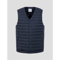 빈폴 BEANPOLE 정품 22FW RDS인증 네이비 V넥 경량 구스 다운 베스트BC2838AV1R