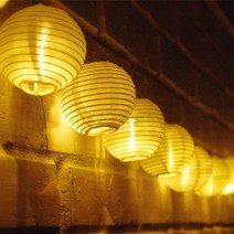너나위 태양광 led 체인 웜화이트(노란빛) 베란다 감성캠핑 펜션 호텔 레스토랑 조명, 웜화이트(노란빛)20구5M