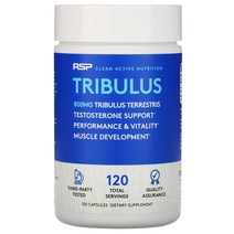 RSP Nutrition Tribulus Terrestris Testosterone Support 800 mg 120 Capsules