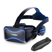 VR 안경 정장 고품질 조절 장치 핸들 3D 가상 현실 헬멧 블루투스 3.0 안드로이드 IOS PC 핫, 협동사, 검정