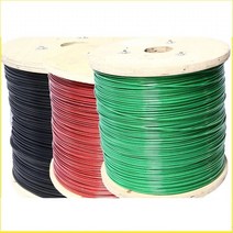코팅와이어 국산 100M 묶음 와이어로프 재단 단위 판매 PVC 빨래줄 포도줄 농자재 3 4 5 6 8mm, 적색투명, 3mm(100M)