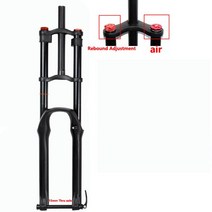 2627.529 인치 MTB 크로스 사이클링 포크 서스펜션 마그네슘 합금 더블 숄더 에어 오일 잠금 스트레이트 내리막 포크, 29 AIR 15mm 액슬