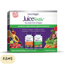 나트롤 주스페스티브 데일리 푸르츠 베지 각 60개입 [미국 직배송], 1개, 60개
