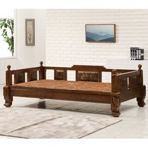 경성 흙돌침대 폭스 확장형자수 평상침대, 단품