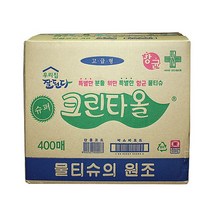 유한 크린타올(물티슈)400EA(BOX), 1개, 1개