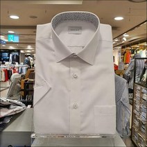 예작 예작 YJ0MBR201WH 쿨멕스 트윌솔리드 카라배색 화이트 일반핏 반팔 셔츠