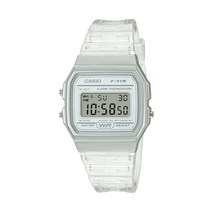 Casio Quartz Watch with Resin Strap Clear 20 (Model: F-91WS-7CF)