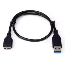 Western Digital WD 용 45cm USB 3.0 데이터 케이블 코드 My Book 외장형 모바일 하드 디스크 드라이브, [01] 50cm, [01] black
