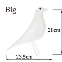 인스 감성 소품 수지 공예 새 입상 동상 사무실 품 조각 홈 액세서리, 하얀