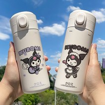 Kulomi 쿠로미 캐릭터 텀블러 보온병 물병 귀여운 학교 준비물, CQ525 Kulomi-450ml