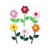 [응다팔아6279] 유리보드펜 파티션자석 탄산분필 블랙보드펜 집게자석 교실꾸미기재료 보드펜, ★★옵션확인必 펠트 줄기꽃(소)SET (3X5cm) 환, ★★단일상품