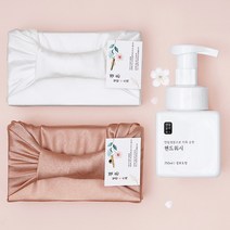 [만두실크 보자기포장] 생활공작소 애경랩신 네이쳐 러브메레 아이깨끗해 핸드워시 답례품 손세정제 어린이집답례품 웨딩답례품 조문답례품 유치원선물 교회선물, 만두실크 버건디, 생활공작소(향랜덤)