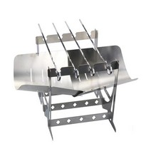 스테인레스 스틸 부시크래프트 바베큐 그릴 방풍 피크닉 랙 장비 액세서리, [01] As Picture, 1개