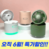 anybox 탁상용 휴대용 무선 미니 선풍기, 캠핑그린 + 가습기필터 1개 추가증정