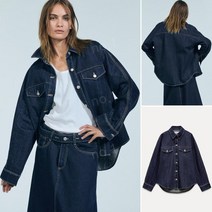 자라 데님 가을 셔츠 인디 블루 zara