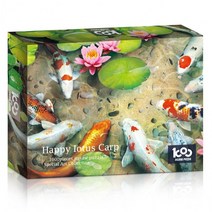 1000피스 직소퍼즐 행복한 잉어와 연꽃 TPD10-1028, 단품, 단품