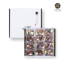 자색고구마찰떡 개별 포장 찹쌀 콩떡 영양찰떡 모듬 배기 고구마떡 견과류 호박 식사대용 영양떡 추석 설날 명절 선물 세트, 100g x 24개 /1세트