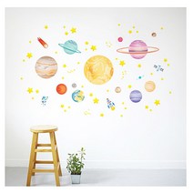 조인컴퍼니 야광 밤하늘 벽꾸미기 스티커 221360EA, 쿠팡 FDS-21207