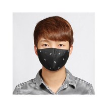 다회용 필터 면마스크 / 블랙 3겹 입체마스크