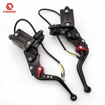 품질 50cc-300cc 바이크 오토바이 마스터 실린더 유압 저수지 브레이크 클러치 레버 라인 액세서리, [05] 파란