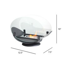 무동력팬 무동력에코팬 난로무동력팬휴대용 직사각형 캔들 홀더 바이오에탄올 벽난로 탁상 화재 그릇 에, 05 Oval
