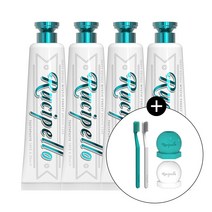루치펠로 치약 대용량 180g*4개입 (+칫솔 칫솔꽂이 2종 증정), 미스틱 치약 180g 4