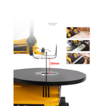 실톱 절단기 조각기 목재 직쏘 스크롤쏘 쇠실톱 목공, 16인치 와이어톱 톱날10개 다용도도구 세트