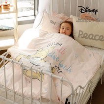 [아망떼] x디즈니 슬리핑 푸 알러지케어 낮잠이불패드세트 베이비핑크
