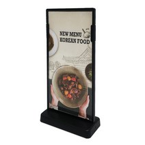 CNM6263 테이블 아크릴 메뉴판 T형 100x200mm 블랙