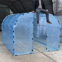 비닐하우스 조립식 온실 농막 간이 창고 텃밭 옥상 베란다, 3m(폭)X4m(길이)X2m(높이)(문설치가능)