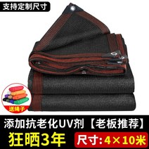 차광막 그늘막 햇빛가리개 가정용 농사용 야외용 단열 자외선 차단제 그물막 천막, [높은UV저항성]가로4m세로10m