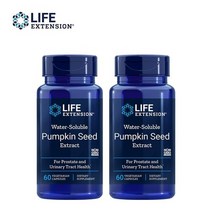 라이프익스텐션 Water-Soluble Pumpkin Seed Extract 수용성 호박씨 추출물 60베지캡슐 2팩, 1개