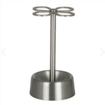 덜튼 스텐 빈티지 플라워 칫솔 꽂이 홀더 거치대, 1개