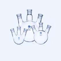 플라스크 삼각 과학 도구 1PCS 50ml 100ml 250ml 500ml 1000ml 2000ml 실험실 유리 둥근 바닥 끓는 세 bever necks 증류, [01] 50ml 19x3