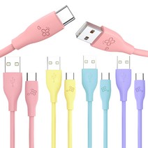아이엔조이 마카롱 C타입 고속 충전 케이블 30cm, 핑크, 마카롱 C타입 30cm