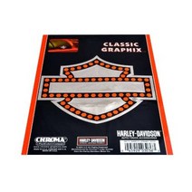 일본직발송 10. 할리 데이비슨 (HARLEY DAVIDSON) HARLEY-DAVIDSON (할리 데이비슨) 순정 데칼 CLASSIC GR, ONE SIZE, HD-3036 CLASSIC GRAPHIX CHROM