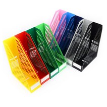 컬러 데스크 멀티 서류문서 책정리 문구용꽂이 진열대, 블랙