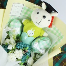 졸업식 꽃다발 화이트데이 프로포즈 비누꽃 예쁜 부모님 선물 입학식, 레드블랙
