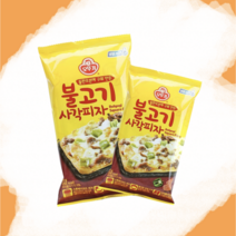 [냉동] 오뚜기 돌판오븐에 구워만든 불고기 사각피자 96g 전자레인지 냉동피자 조각피자 고메, 20개