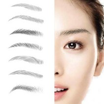 6D 셀프 붙이는 눈썹 문신 방수 스티커 눈썹타투 헤나 - 자연스러운 눈썹, 06 한국형눈썹