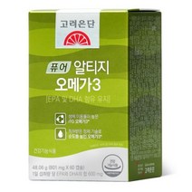 고려은단 퓨어 알티지 rTG 오메가3 60캡슐, 14개