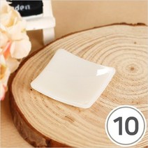 파스텔크래프트 MS-122 *미니어처*사각접시6*하양 30x4mm(10개입) A-11-411