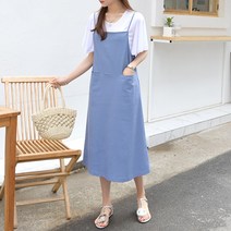 데일리앤 린넨 뷔스티에 멜빵 원피스 프롬